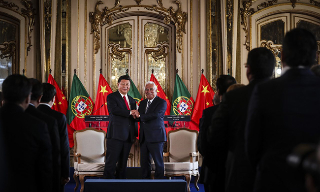 Xi Jinping e Antonio Costa