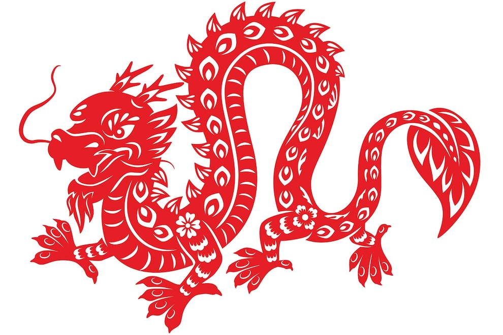 Chinese lunar New Year dragon astrological animal